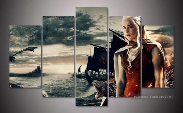 Fantaisie œuvres - Daenerys Targaryen sur mer Le Trône de fer